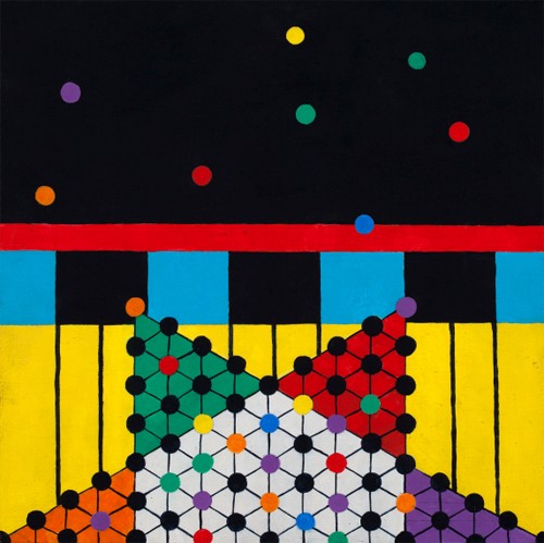 Kina, Vinyl on panel, by Ann Makander