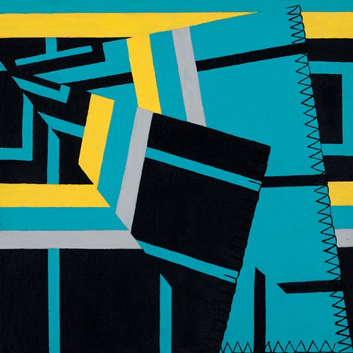 Vikt, Vinyl on panel, by Ann Makander