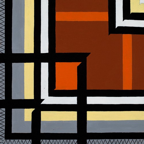 Vinklar, Vinyl on panel, by Ann Makander